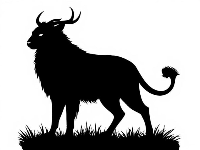 create animal and any object into silhouette vector