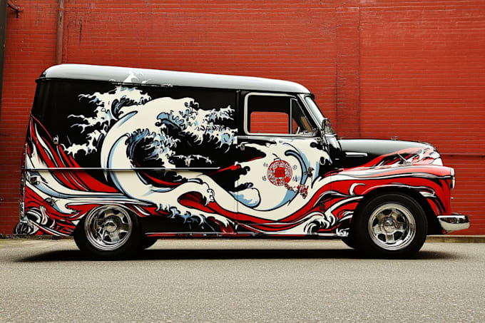creative custom car wrap, van wrap, truck wrap, trailer wrap