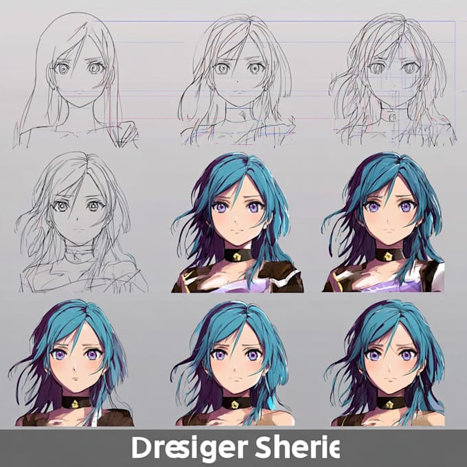 draw original anime art based on your creative ideas