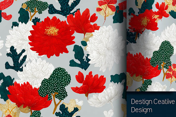 make a creative seamless pattern design