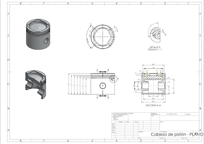 create solidworks 3d models and drawings