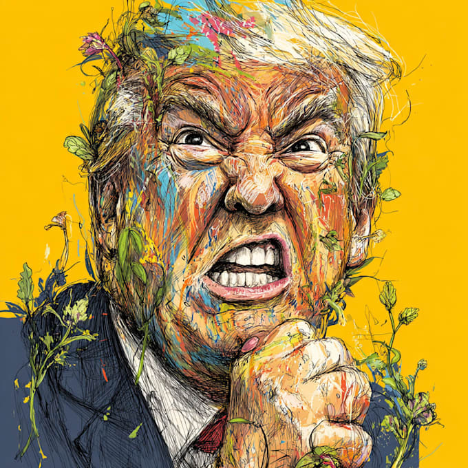 draw political cartoon and comic strip