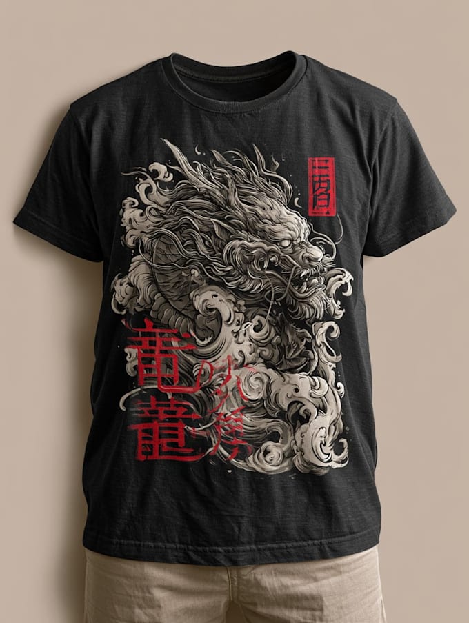 create japanese illustration for your tshirt design