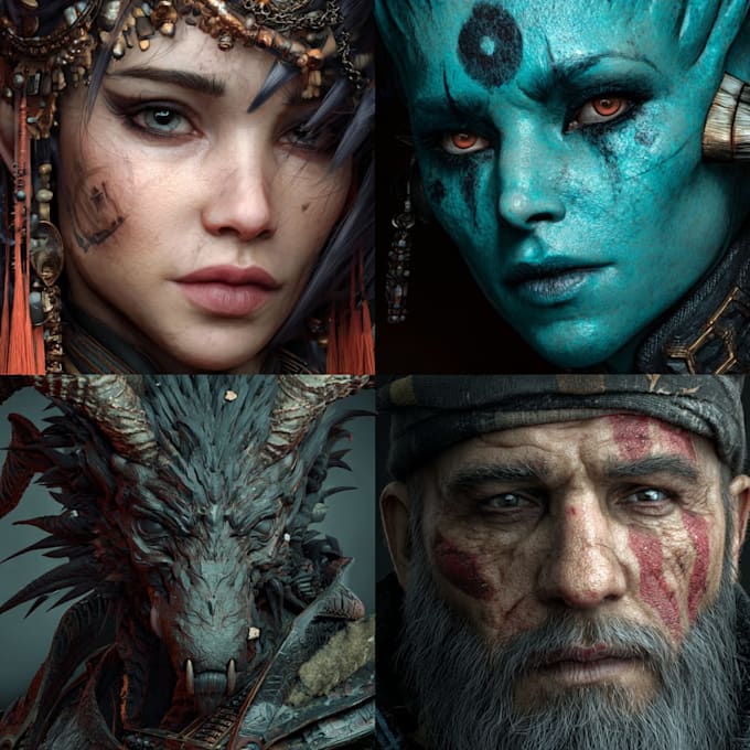 do realistic or fantasy portrait