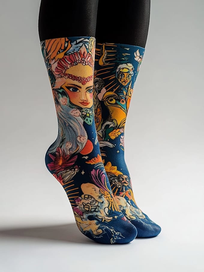 design custom and unique socks design