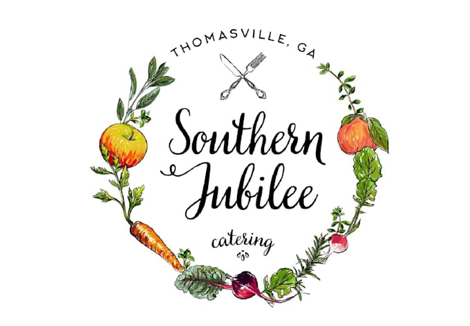 do custom catering logo for restaurants, catering services