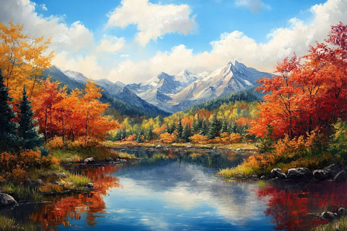 do creative watercolor landscape art