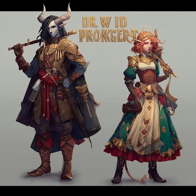 dnd character art and dnd character art