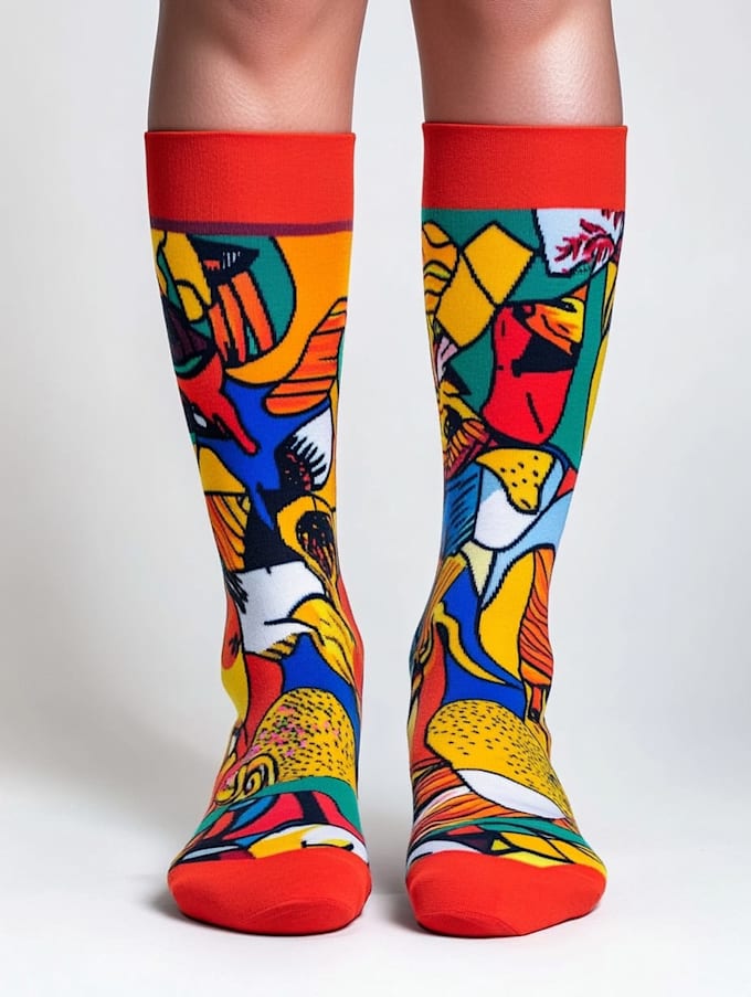 design custom and unique socks design