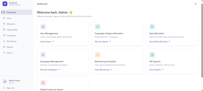 build an agent management and recovery system