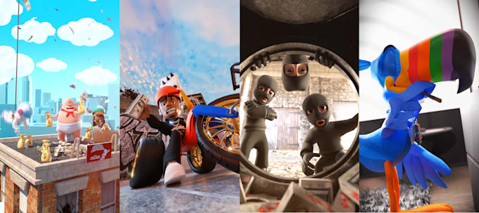 create high quality 3d character animation for your brand