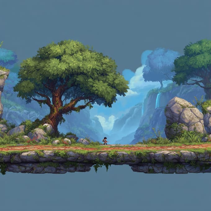 create 2d environment and game background for you