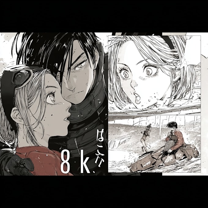 draw manga, webtoon and comic book illustration