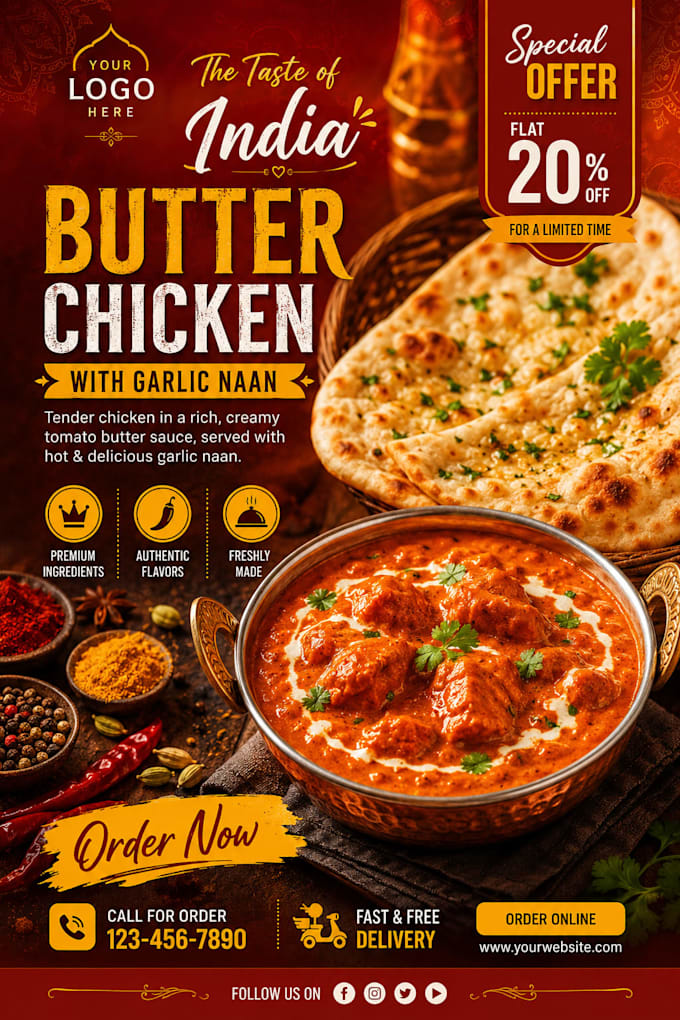 design food ads and restaurant social media posts