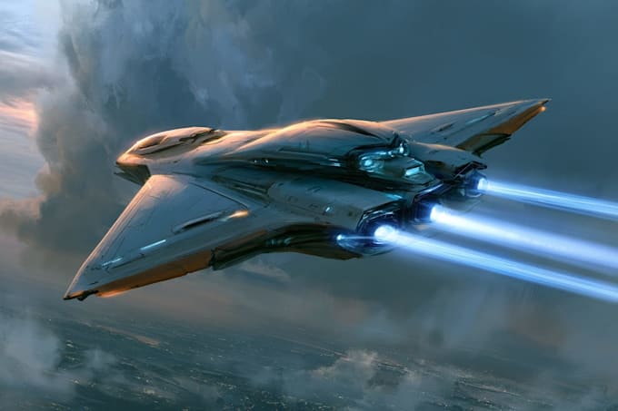 create a sci fi spaceship