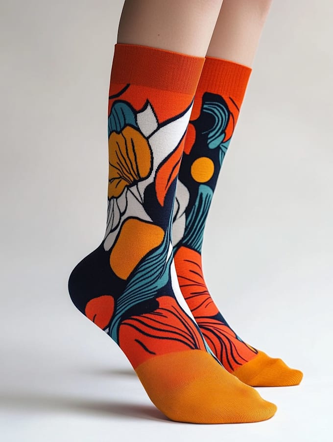 design custom and unique socks design