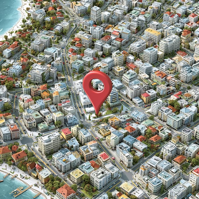 do flat business vector maps of any location