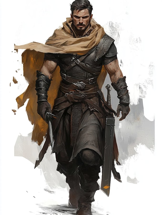 fantasy dnd character illustration