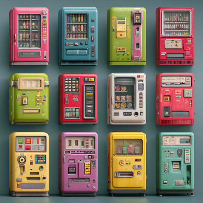 design any type of vending machine logo