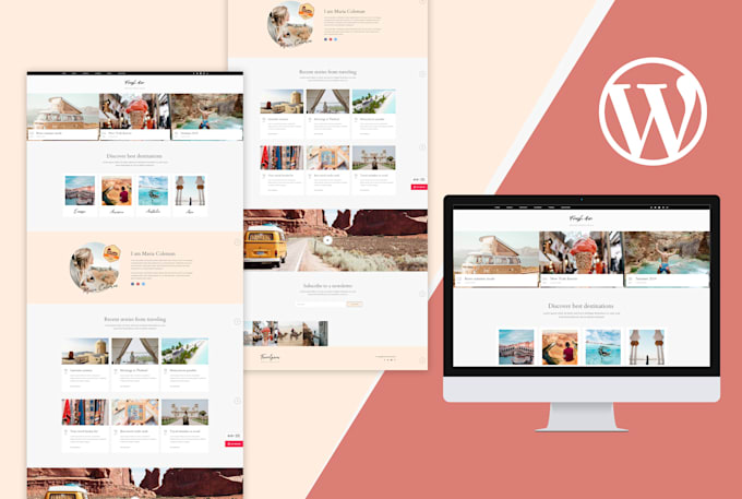 design, build, clon responsive wordpress website and landing page with elementor