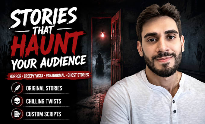 write scary horror stories, creepypasta, paranormal, and ghost story scripts