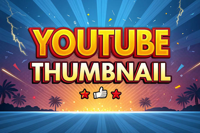 design catchy and unique youtube thumbnail
