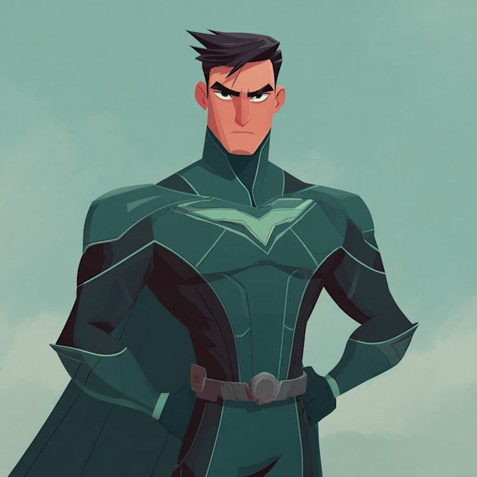 superhero character for comics