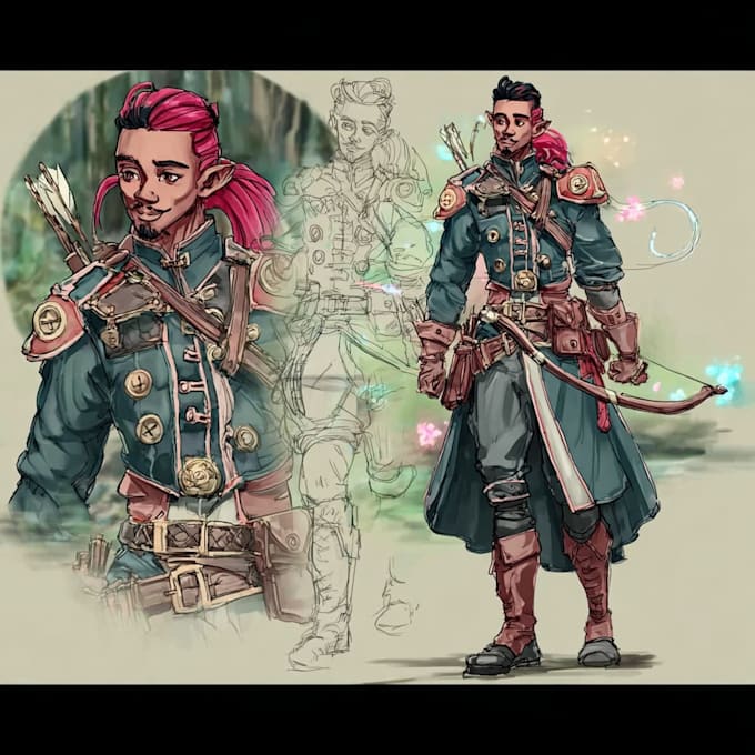 develop character design and concept art for your game