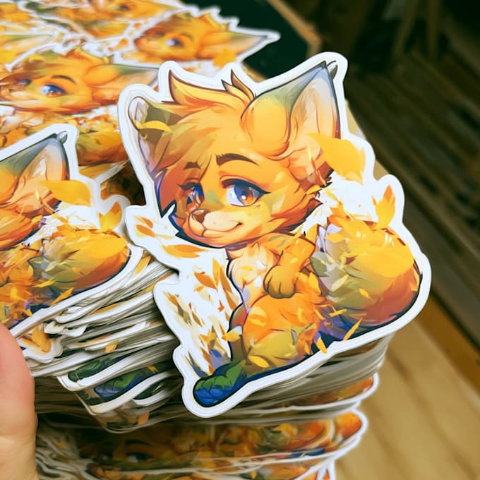 design custom furry sticker comics character fursona art