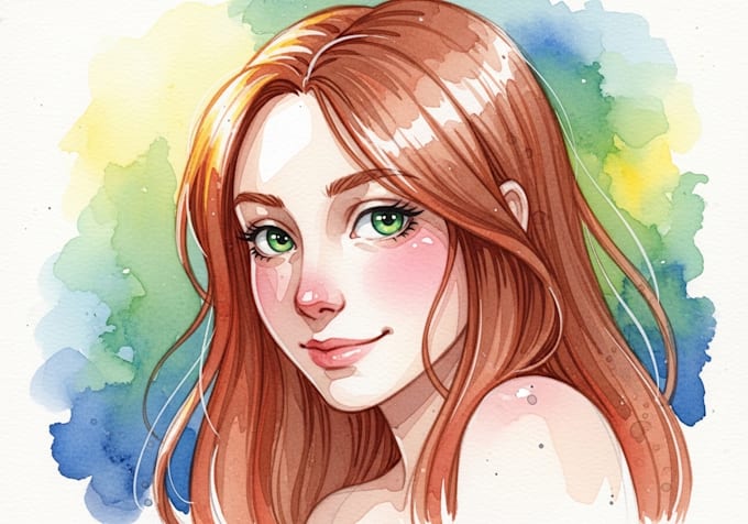 draw outstanding watercolor portrait