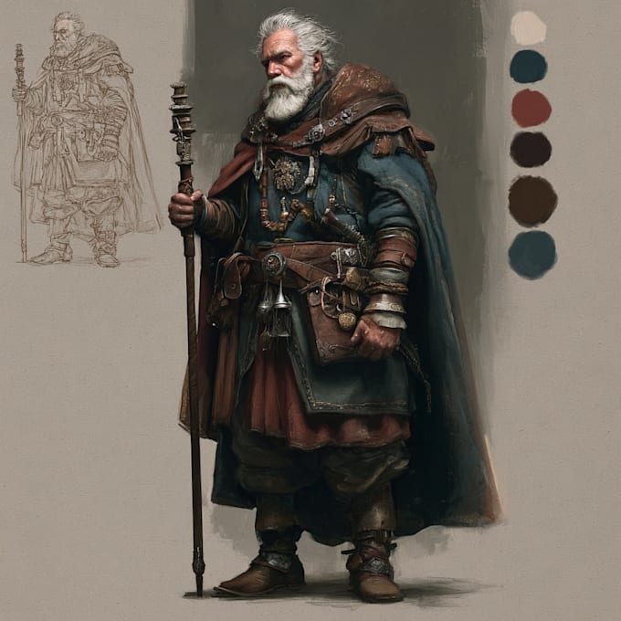 do fanatsy character art for you