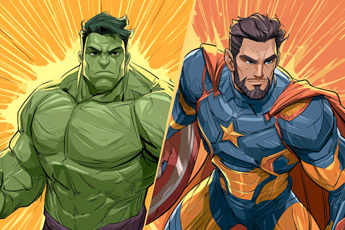 draw a superhero comic