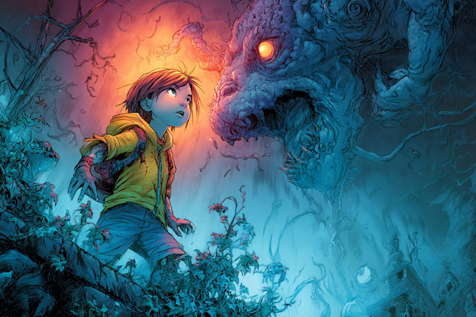 comic book illustration with comic book illustrator