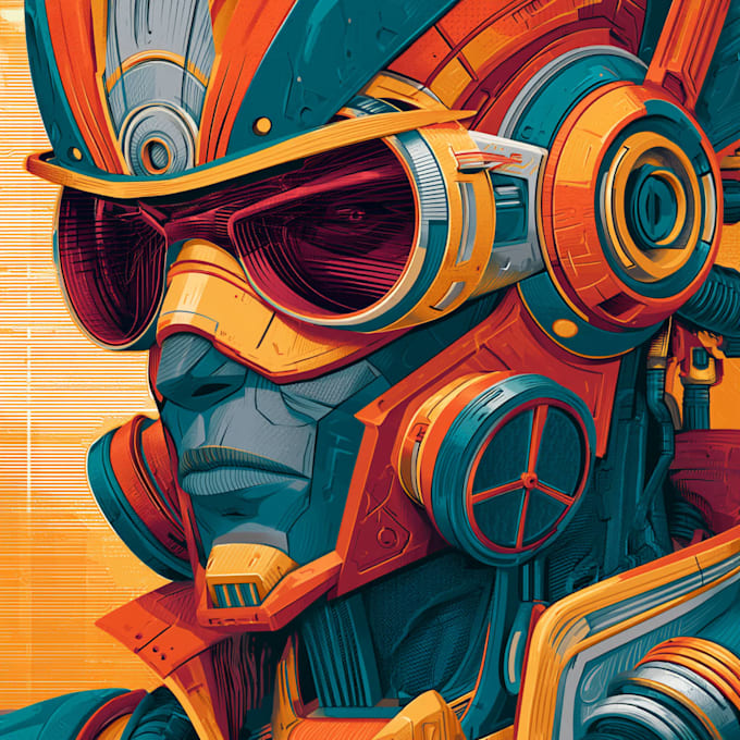 sci fi character illustration or sci fi character