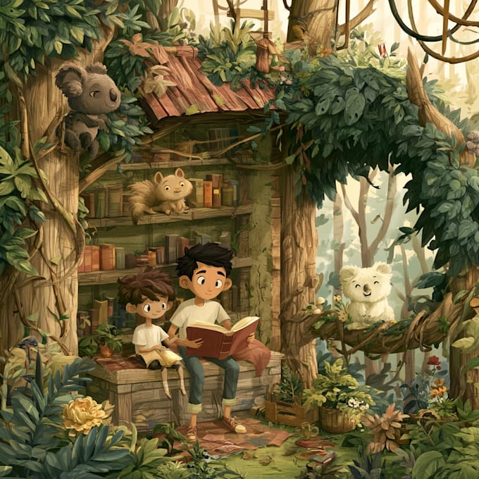 draw children storybook illustration