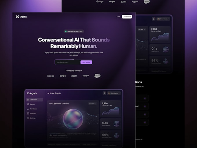 do premium web design and modern ui ux landing page