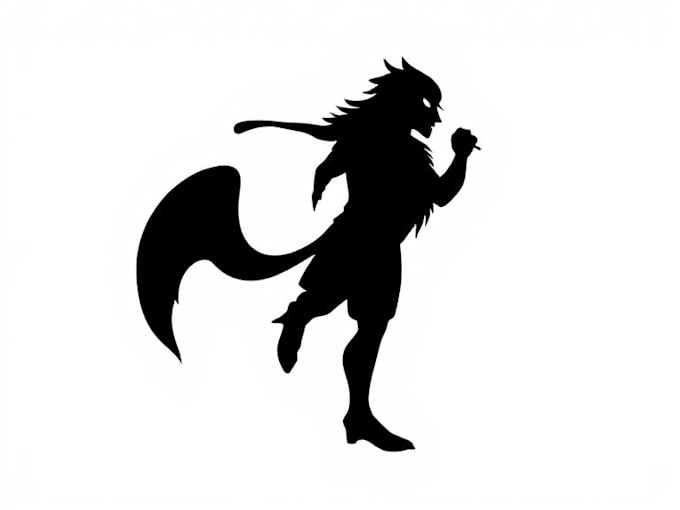 draw custom line art and silhouette stencil