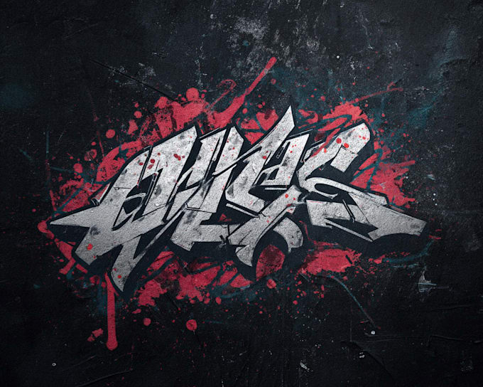 design authentic hand drawn graffiti logo