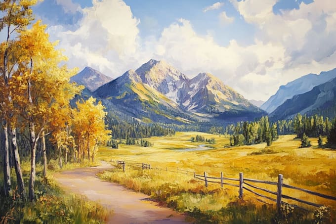landscape oil painting art