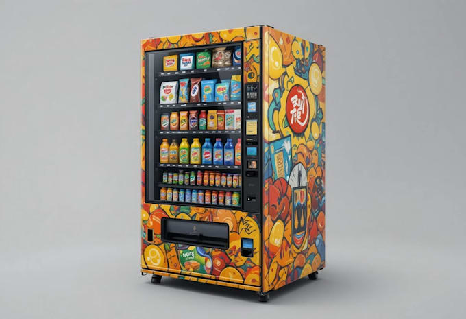 design any vending machine wrap