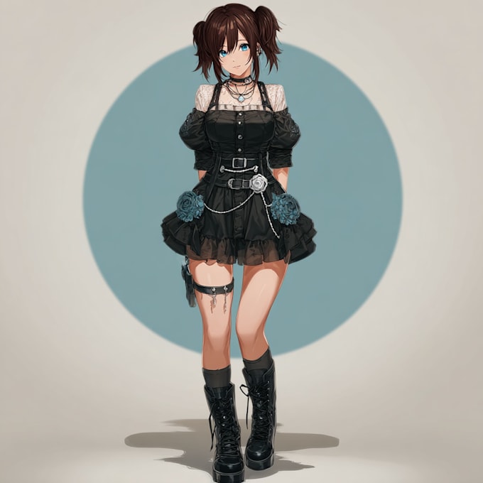 do your anime mega character illustration