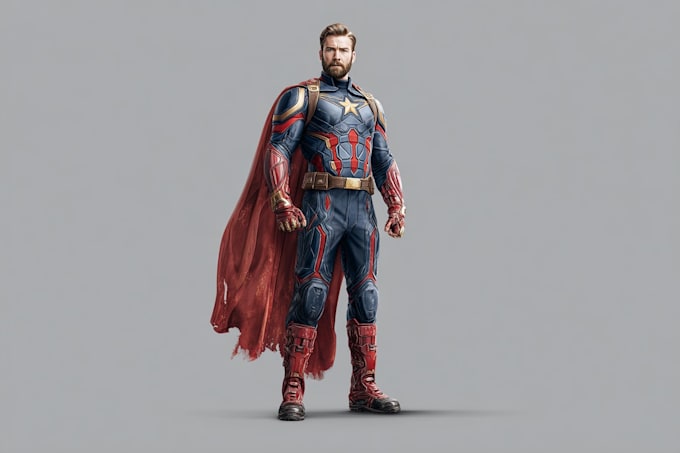 turn yourself a fabulous superhero comic cartoon character art