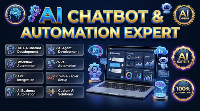 build ai gpt 4 chatbot automation agent rpa workflow integration api consultant