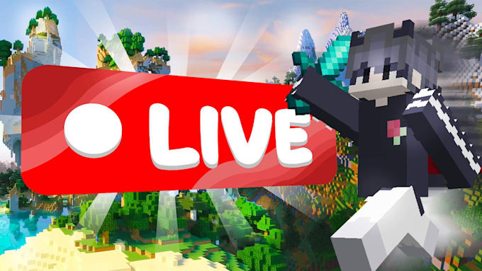 make a youtube minecraft thumbnail