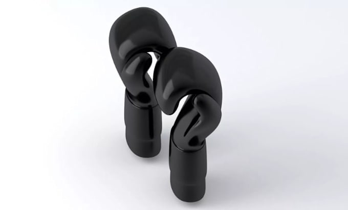 create realistic 3d glove design, 3d glove rendering, 3d product animation