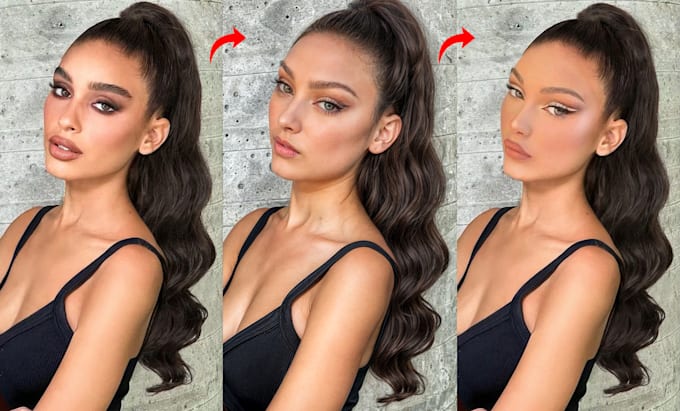 head swap, face swap, realistic result in adobe ps with ai