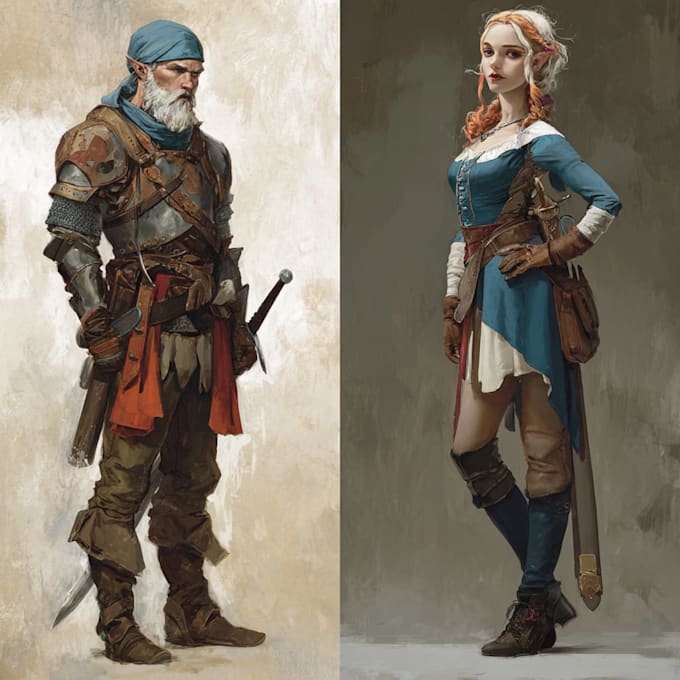 dnd character art and dnd character art