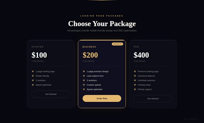 create a high converting landing page for your business