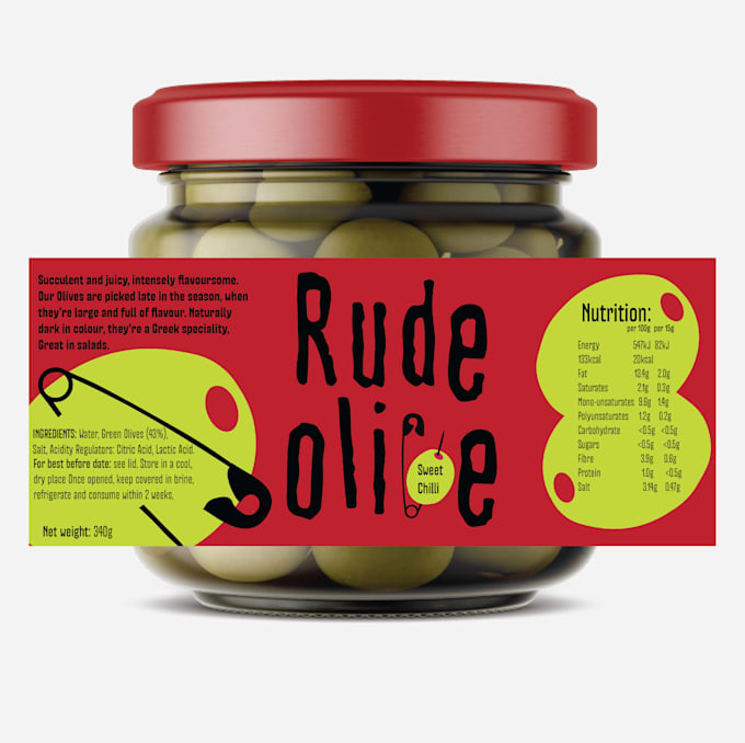 design a packaging label for your product