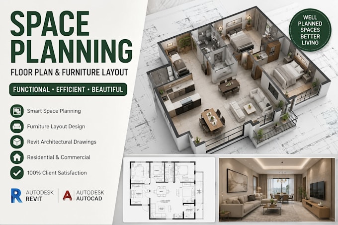 do space planning floor plan furniture layout design